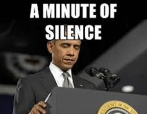 minute silence obama