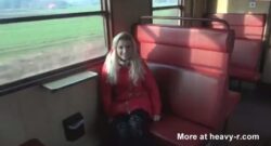 Chica Meando en el tren